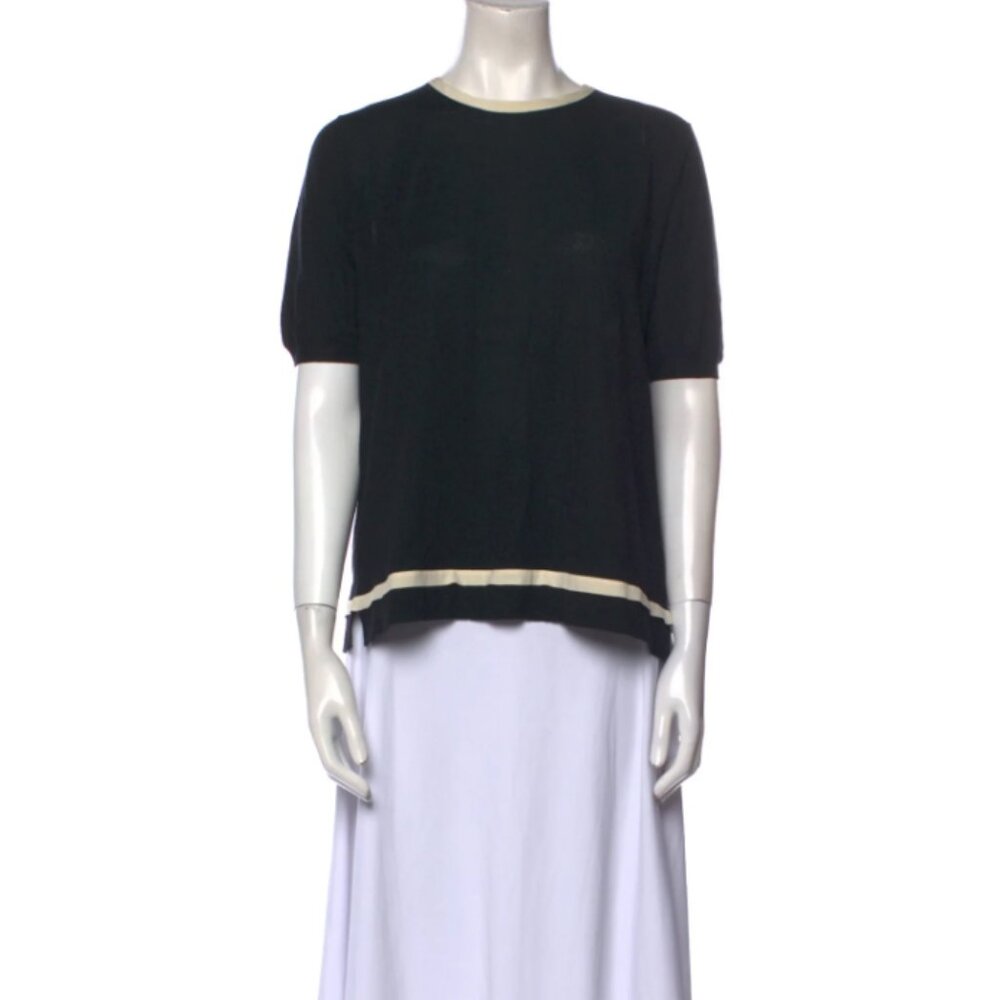 Prada Crew Neck Short Sleeve Top Size US 8 / IT 44